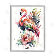 LSR Design Studio | Modern Splash Flamingo