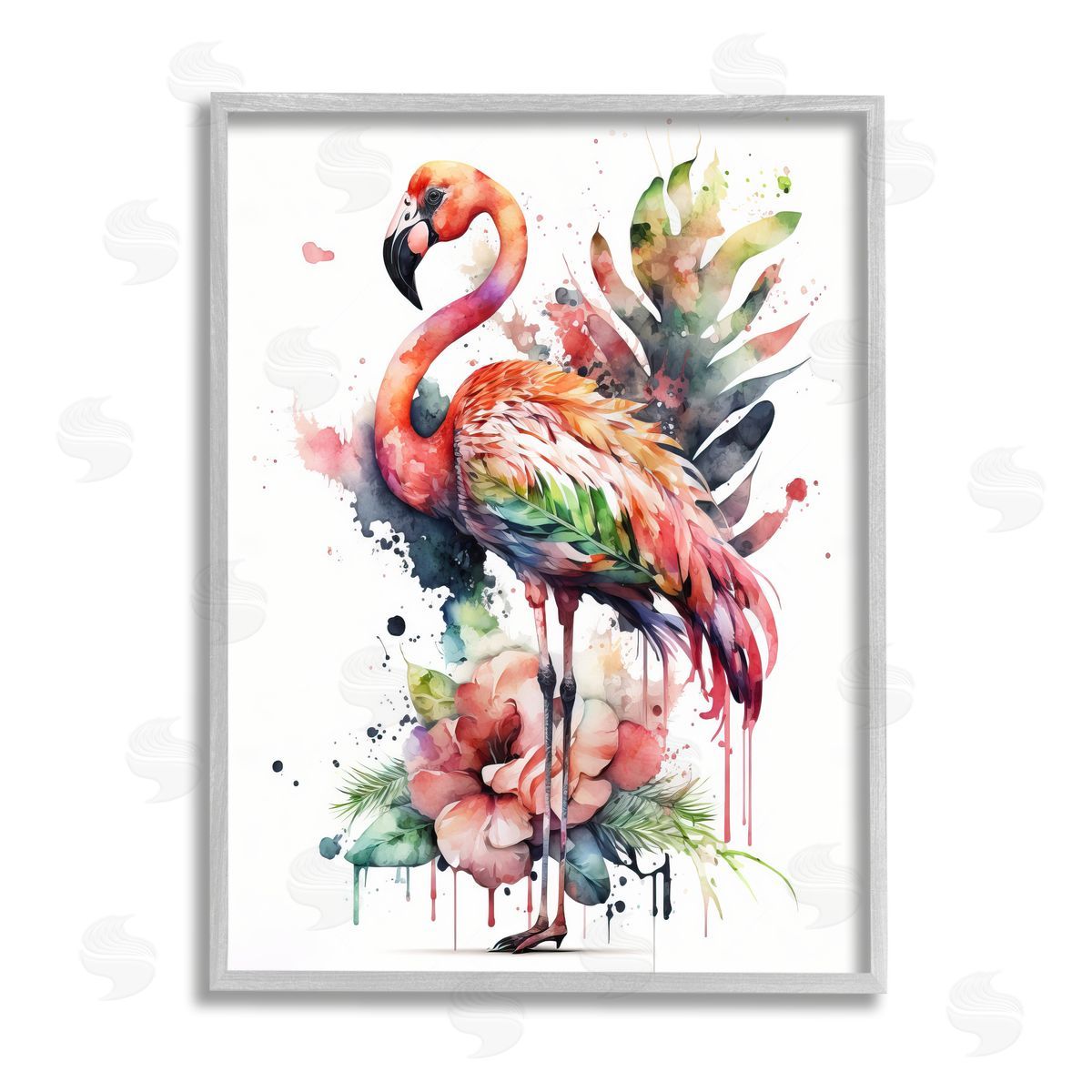 LSR Design Studio | Modern Splash Flamingo