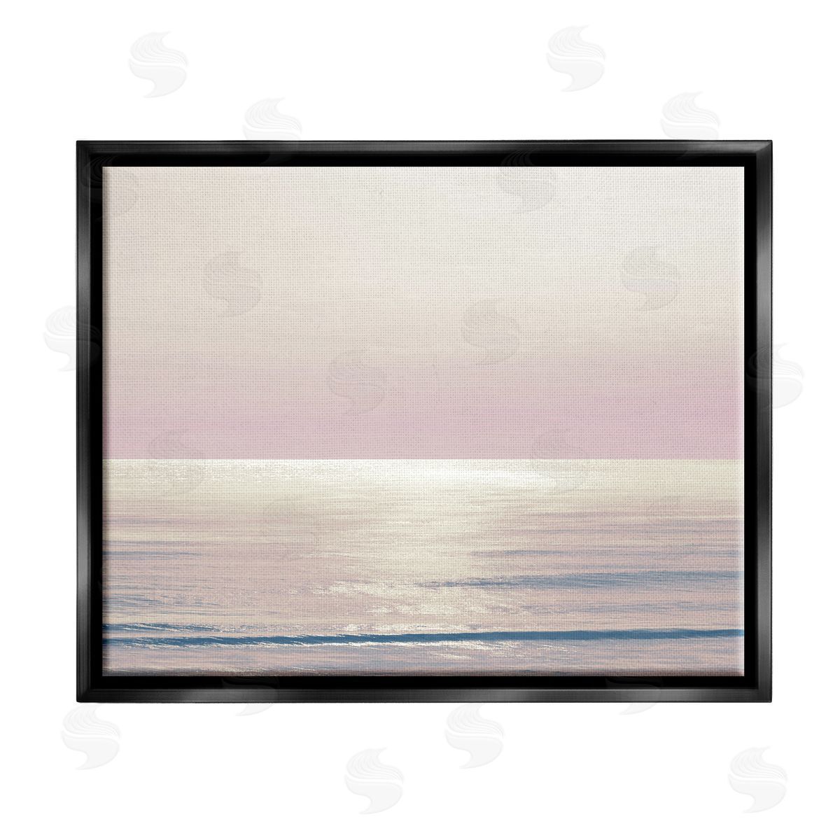 Maggie Olsen Pastel Ocean Horizon Black Floater Frame Canvas Artside_