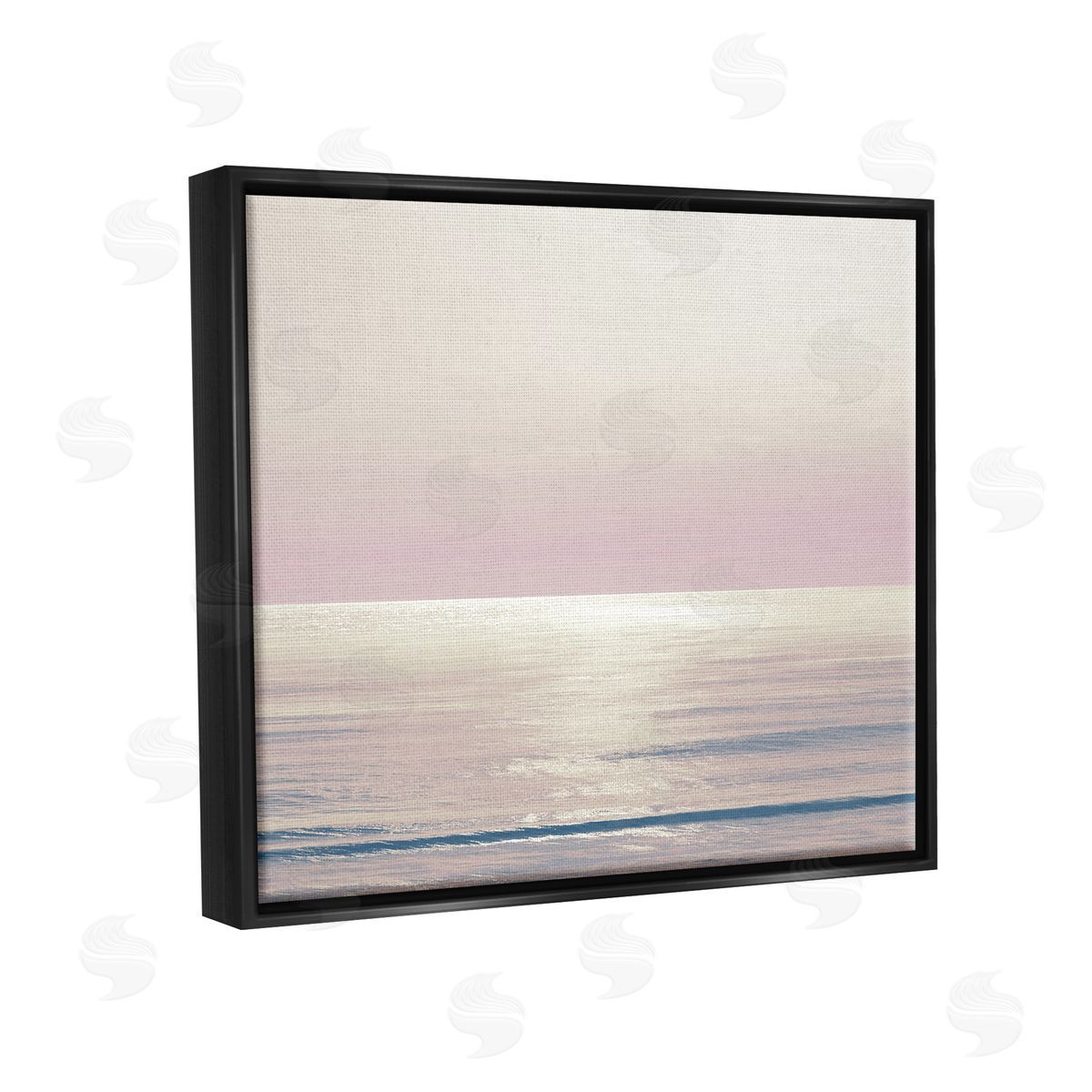 Maggie Olsen Pastel Ocean Horizon Black Floater Frame Canvas Artside_
