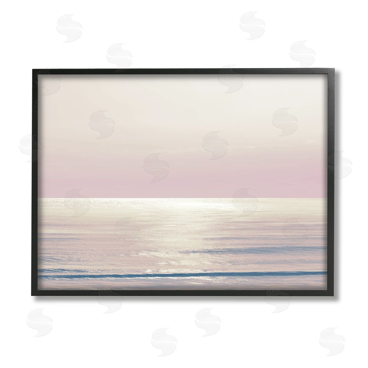 Maggie Olsen Pastel Ocean Horizon Black Framed Giclee Wall Artside_