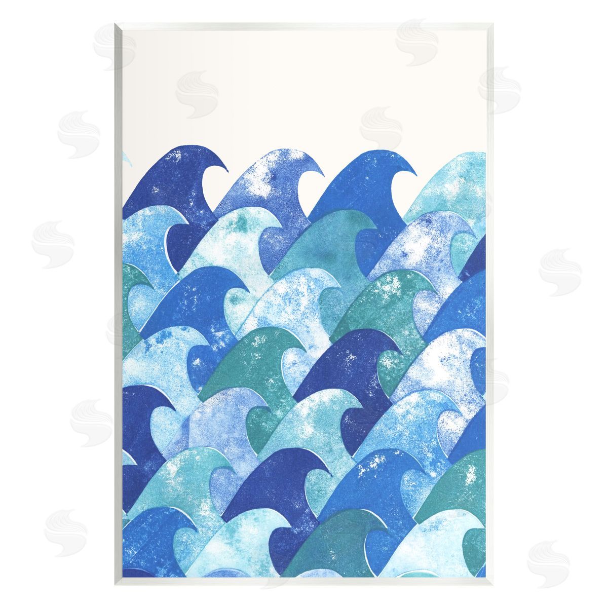 Marie le Moal Abstract Sea Waves Wall Plaque Artside_