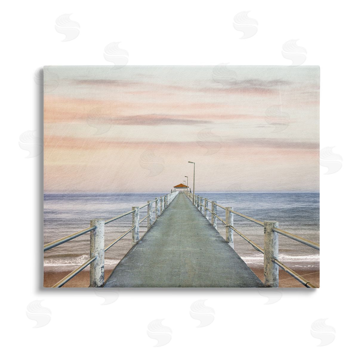 Marcus Prime Nautical Pier Walkway Canvas Wall Art
