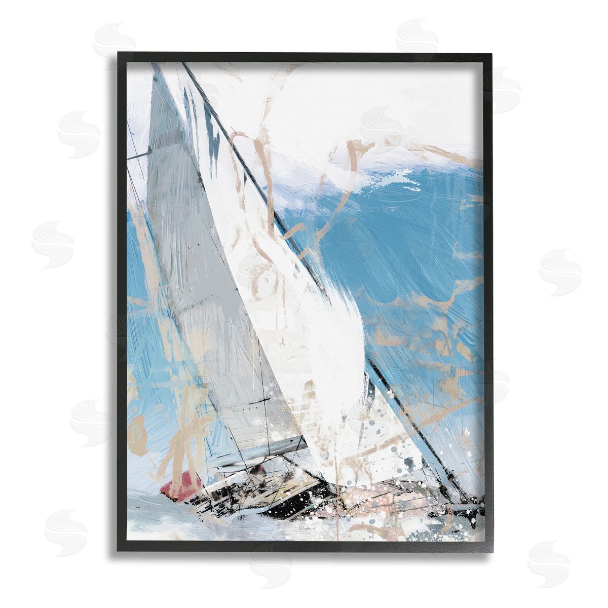 Savannah Miller | Abstract Sailboat Waves