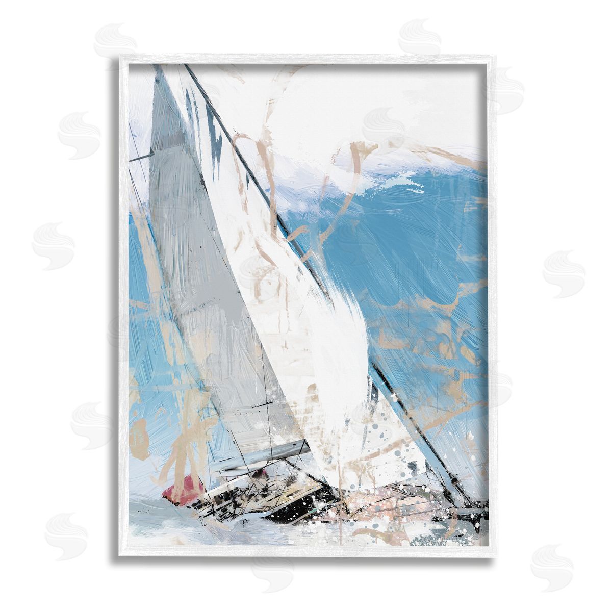 Savannah Miller | Abstract Sailboat Waves