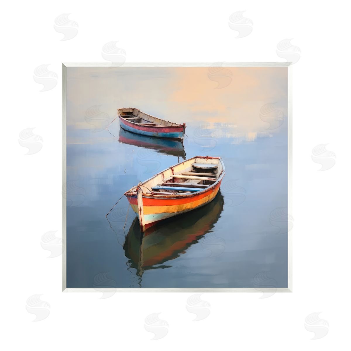 Irena Orlov | Striped Boats in Lake