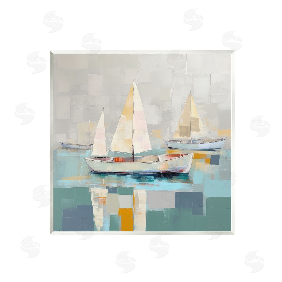Irena Orlov Modern Maritime Boats Wall Plaque Artside_
