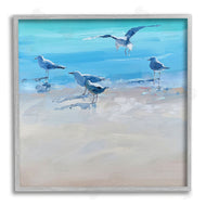Craig Trewin Penny | Seagulls Grazing on Shore