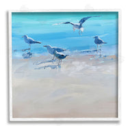 Craig Trewin Penny | Seagulls Grazing on Shore