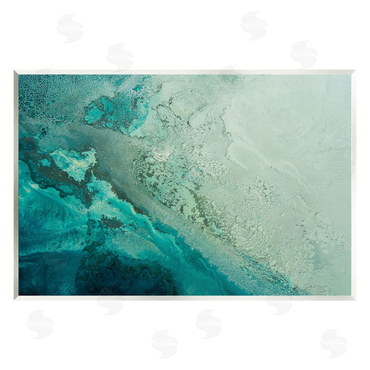 Petra Meikle de Vlas Aerial View Tide Pool Wall Plaque Artside_