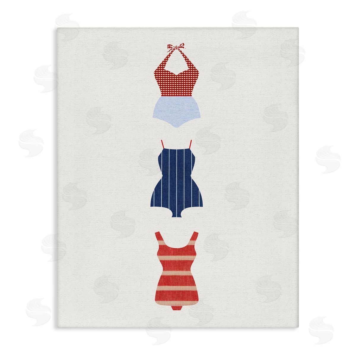 Stupell Studio Nautical Swim Style Canvas Wall Art