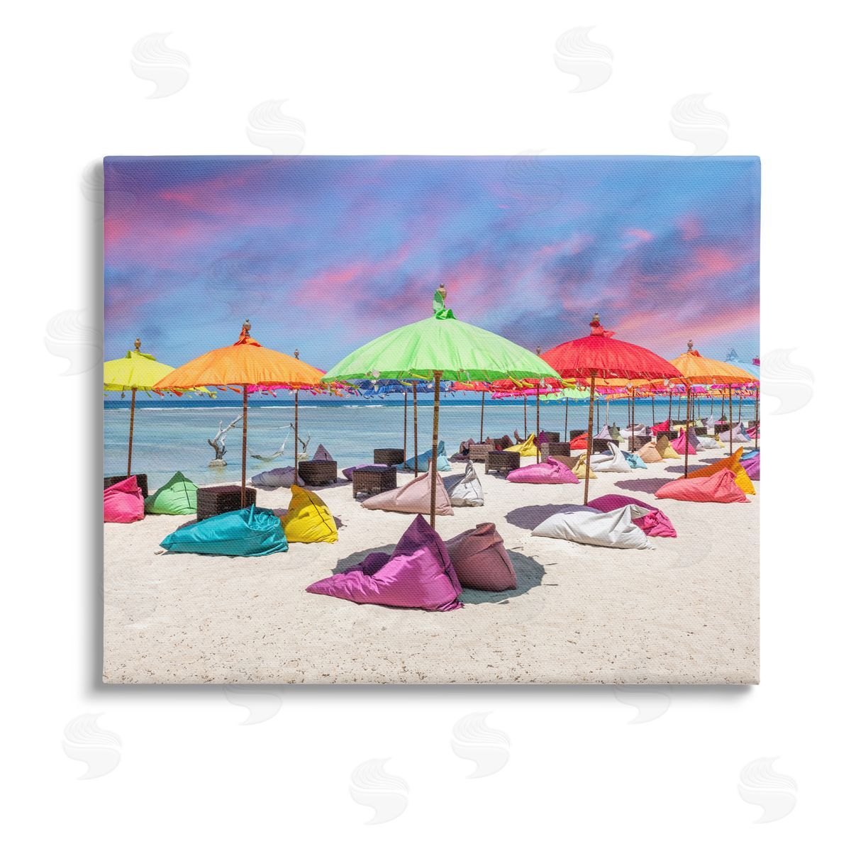 Silver | Beach Umbrellas on Shore