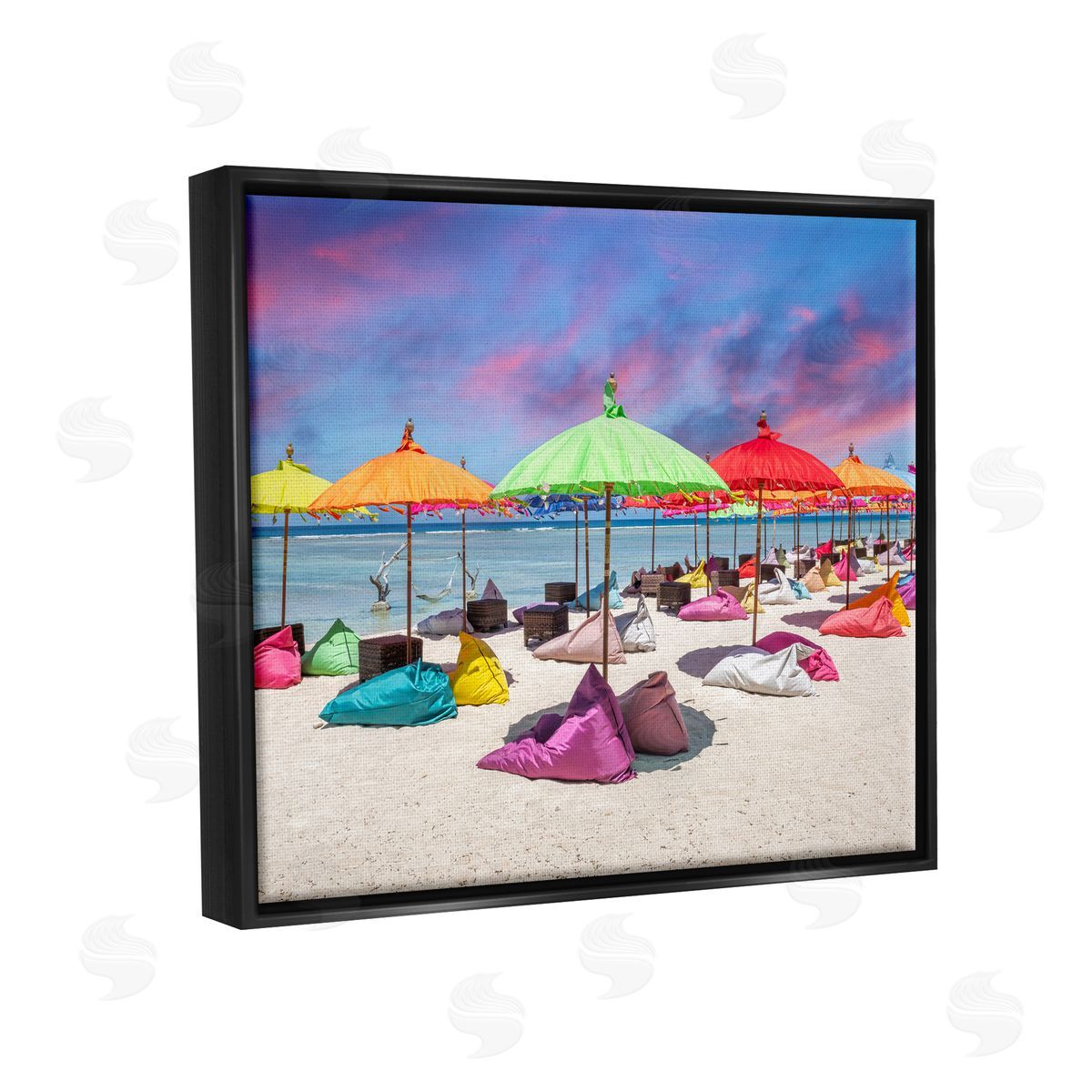 Silver | Beach Umbrellas on Shore