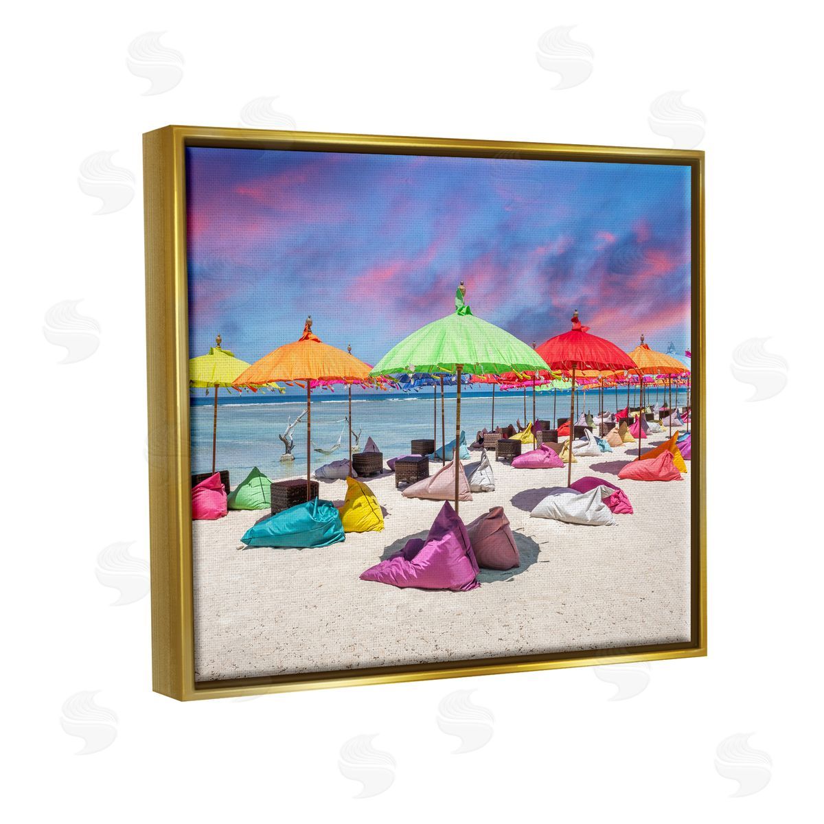 Silver | Beach Umbrellas on Shore