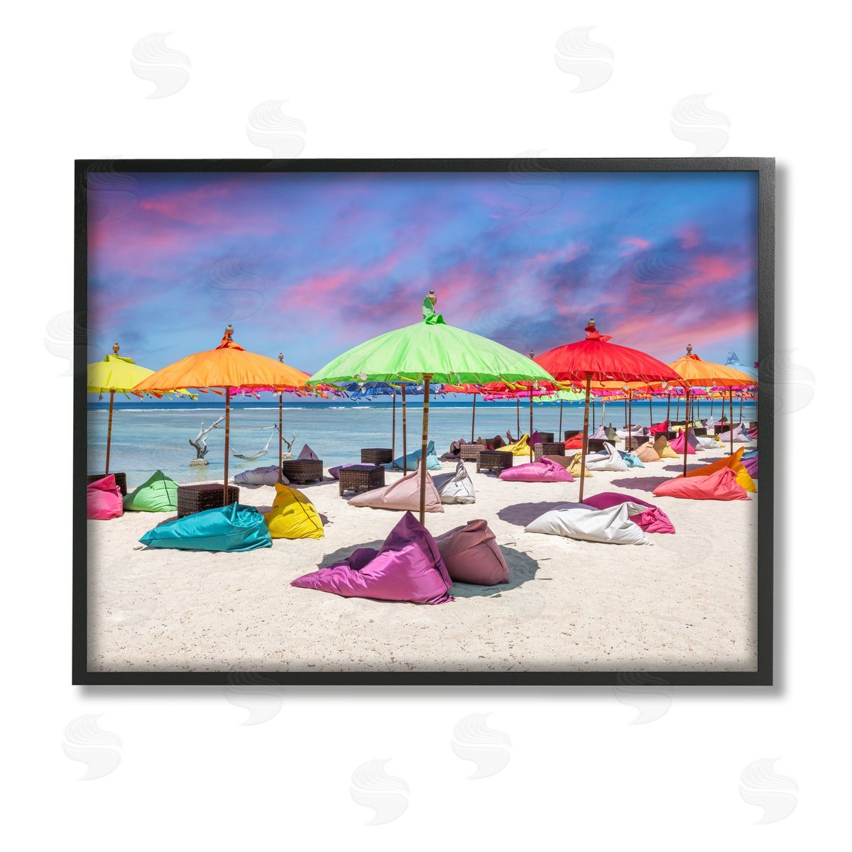 Silver | Beach Umbrellas on Shore