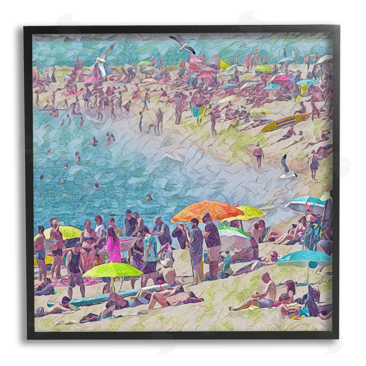 Steve Hunziker | Abstract People on Beach
