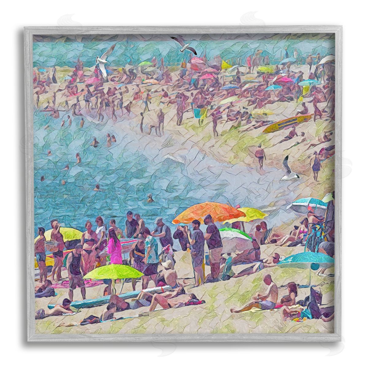 Steve Hunziker | Abstract People on Beach