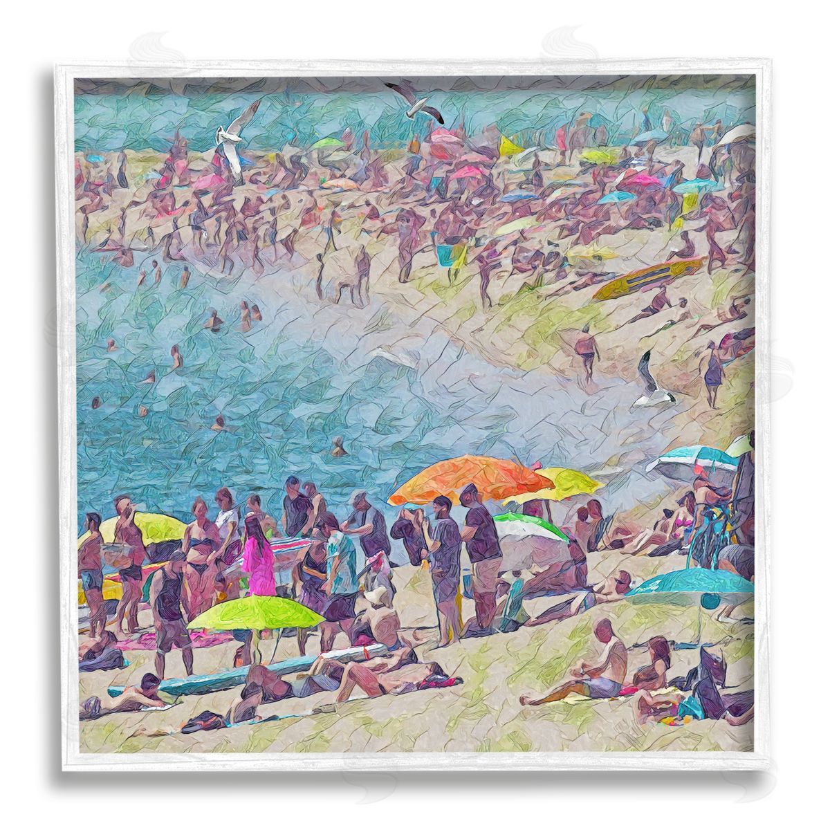 Steve Hunziker | Abstract People on Beach