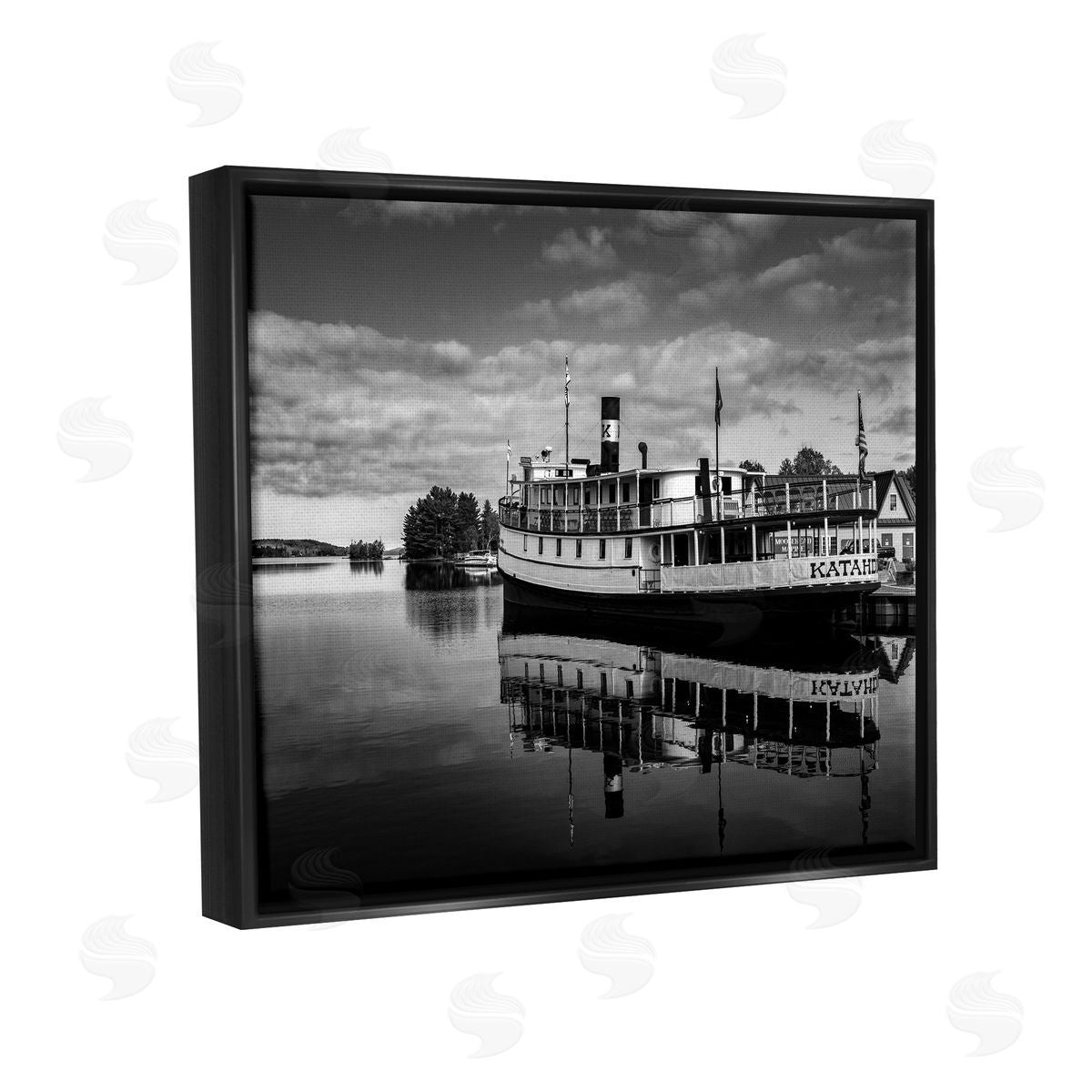 Daniel Sproul Ferry Port Photography Black Floater Frame Canvas Artside_