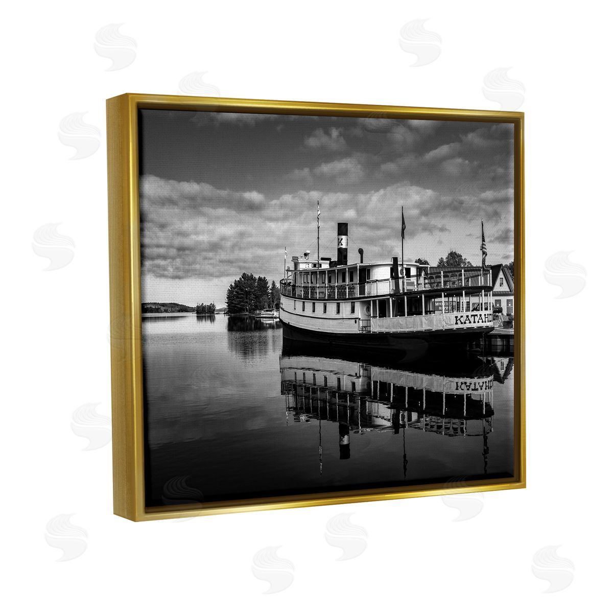 Daniel Sproul Ferry Port Photography Gold Floater Frame Canvas Artside_