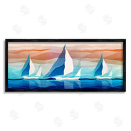 Ziwei Li | Geometric Sailboats Scenery