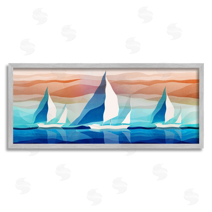 Ziwei Li | Geometric Sailboats Scenery
