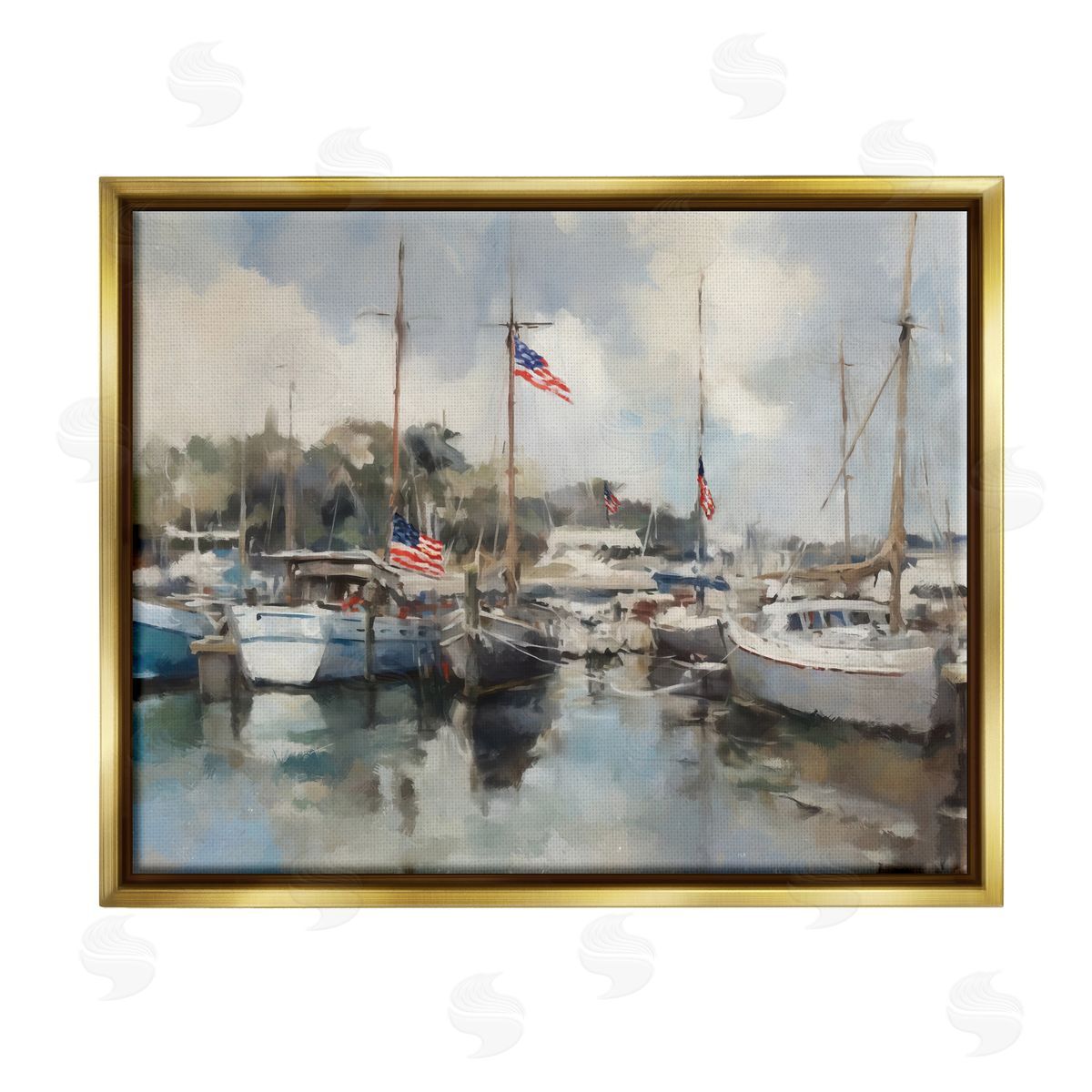 Ziwei Li | Boats with American Flags