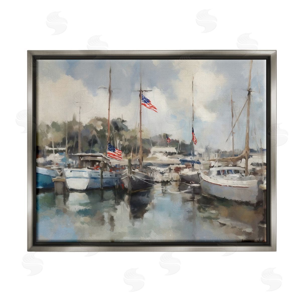 Ziwei Li | Boats with American Flags