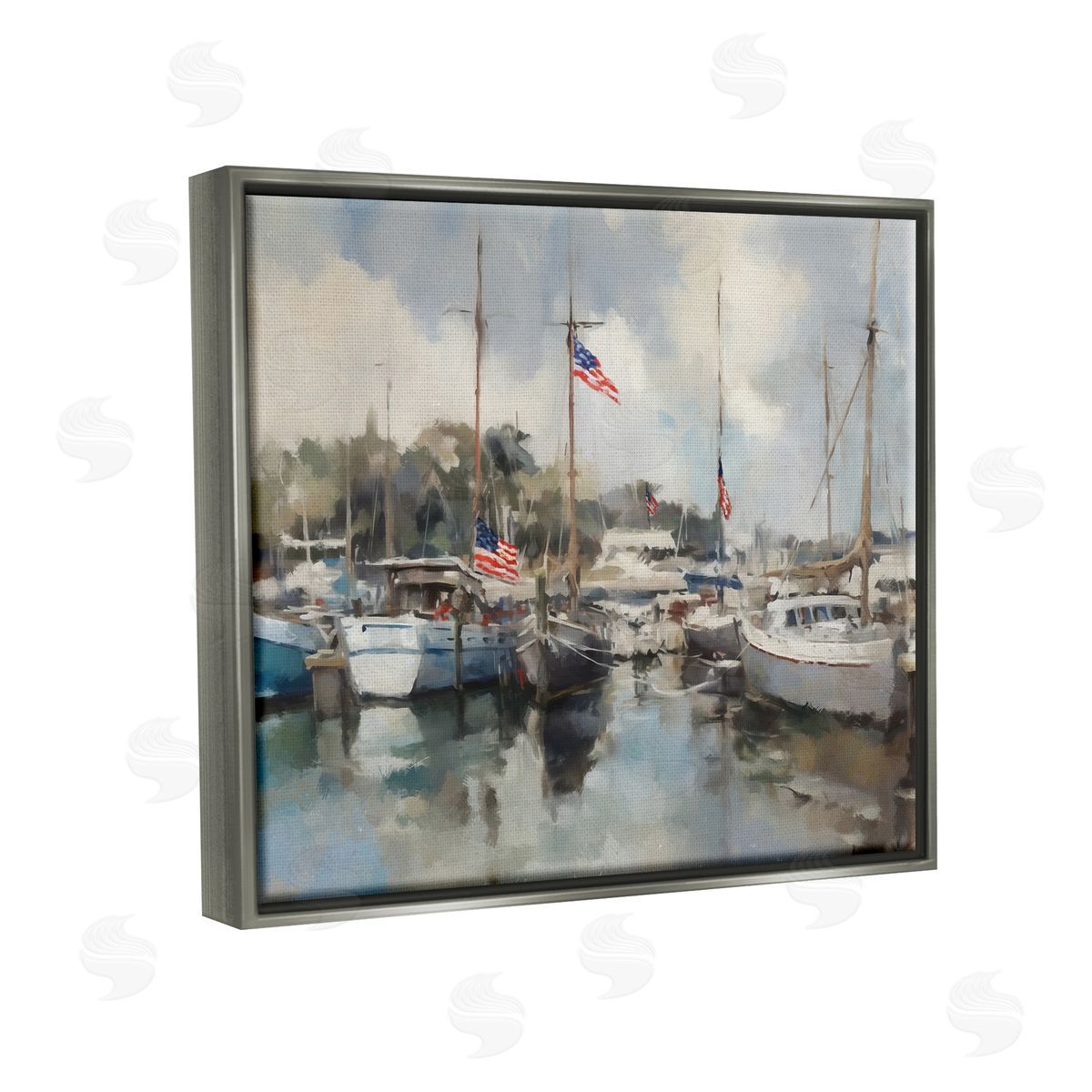 Ziwei Li | Boats with American Flags