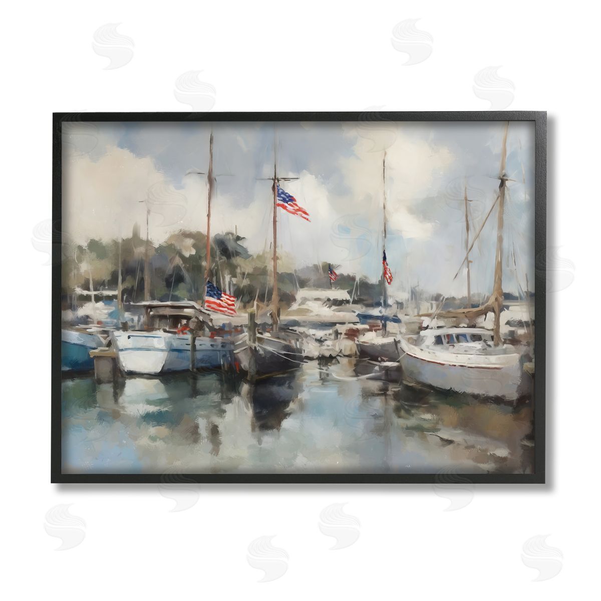Ziwei Li | Boats with American Flags