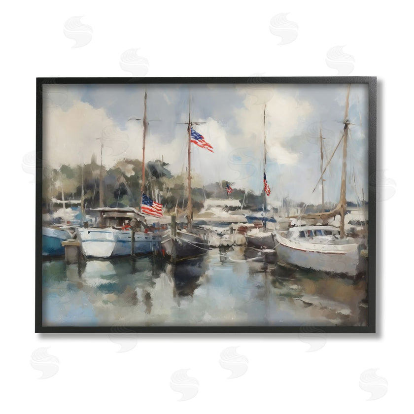 Ziwei Li | Boats with American Flags