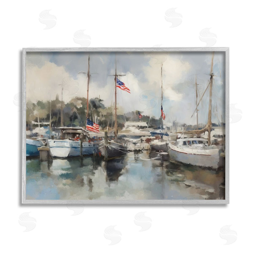 Ziwei Li | Boats with American Flags