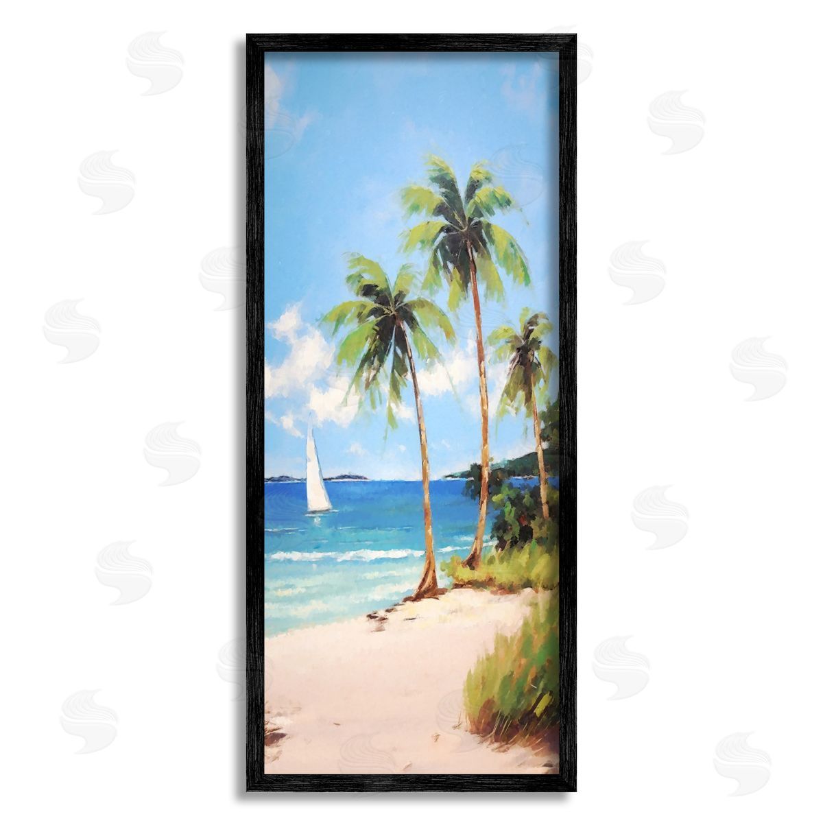 Ziwei Li | Palm Trees & Sailboat