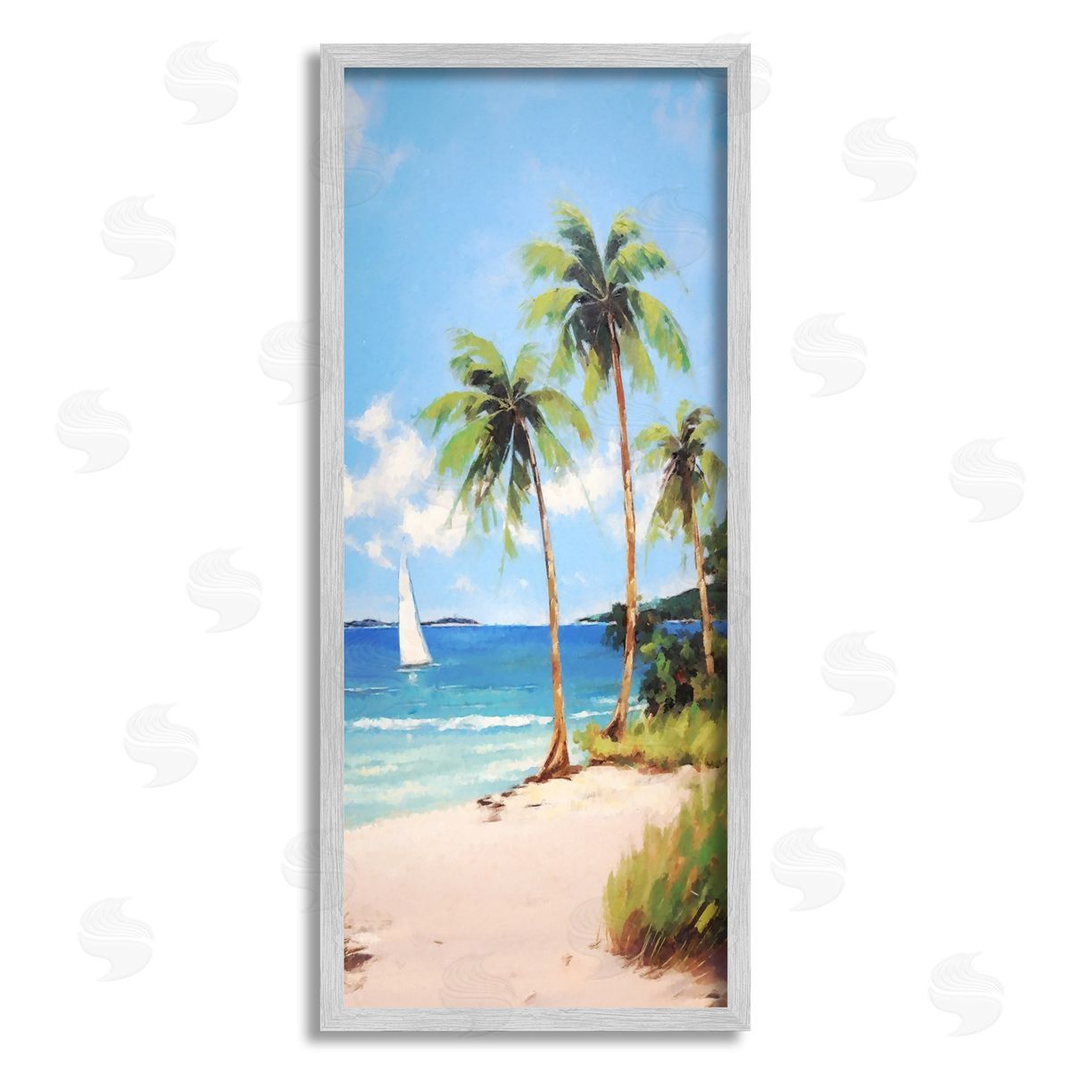 Ziwei Li | Palm Trees & Sailboat