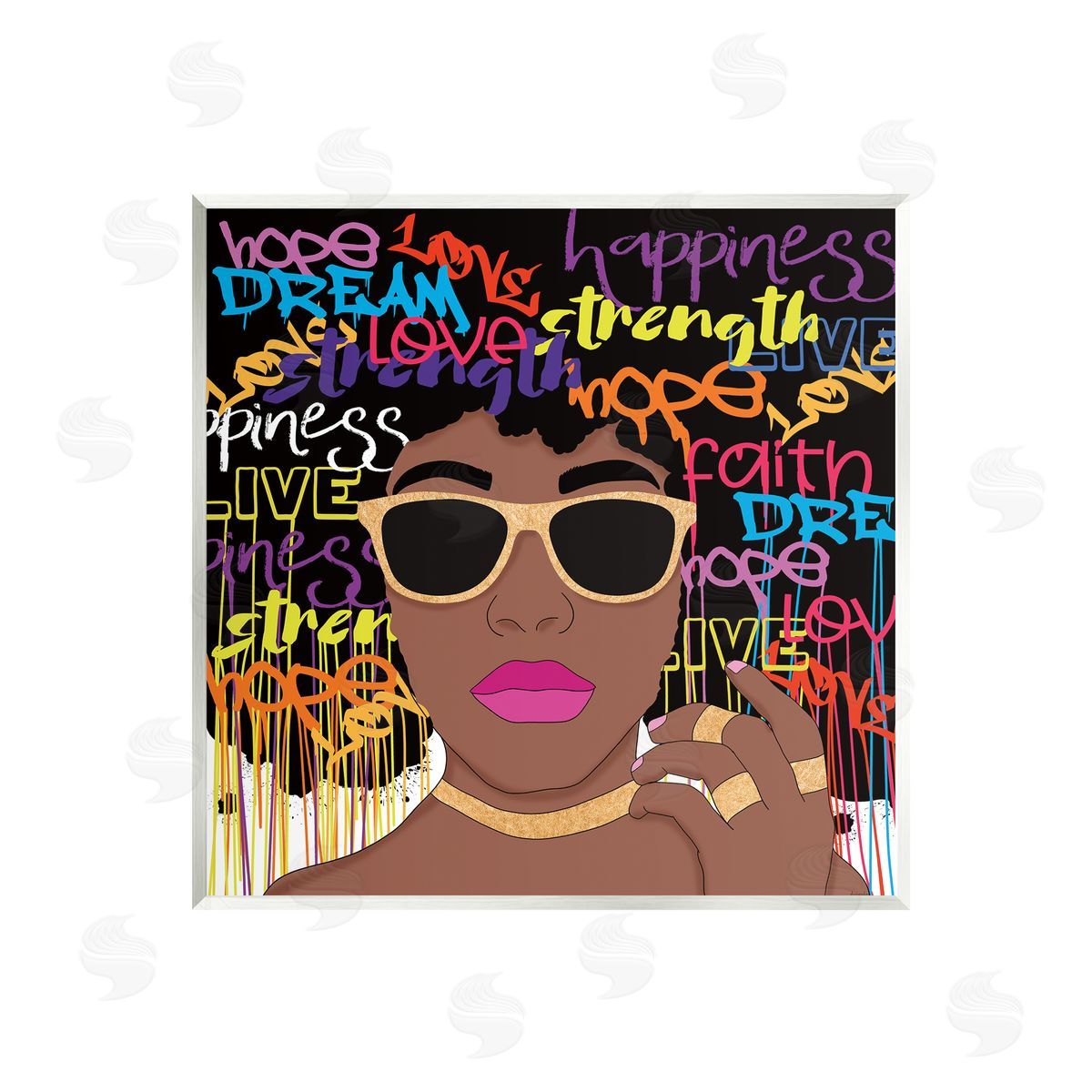 Daniela Santiago Inspirational Modern Girl Wall Plaque Artside_