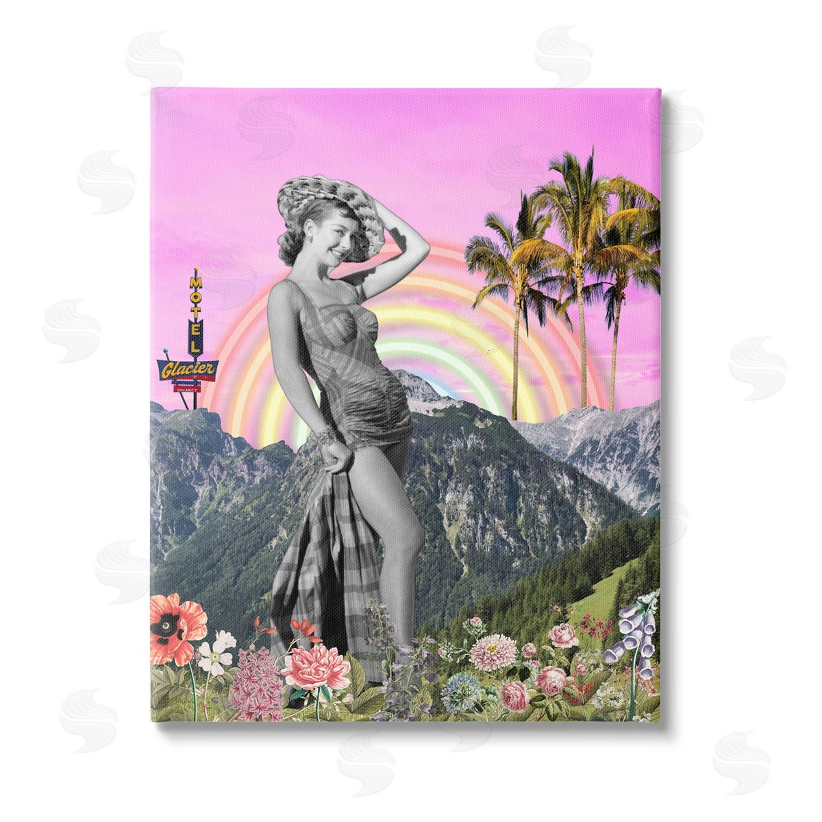 Regina Moore Summer Woman & Flowers Canvas Wall Art