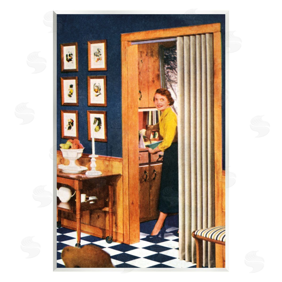 Kathy Alper Vintage Woman Scenery Wall Plaque Artside_