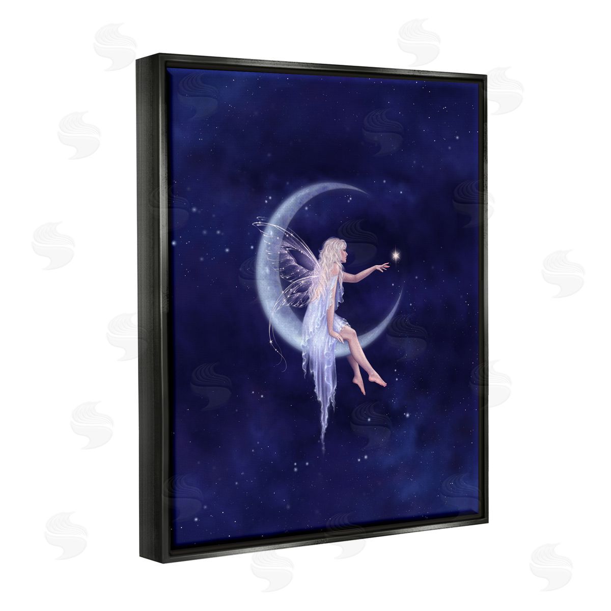 Rachel Anderson Birth of a Star Fairy Black Floater Frame Canvas Artside_