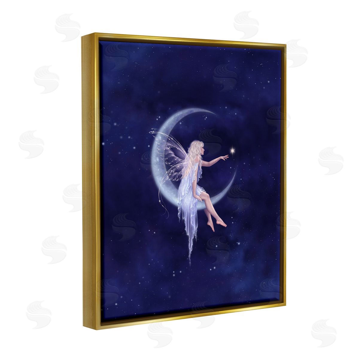 Rachel Anderson Birth of a Star Fairy Gold Floater Frame Canvas Artside_