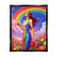 Spirit of the Rainbow | Girl in Rainbow Meadow