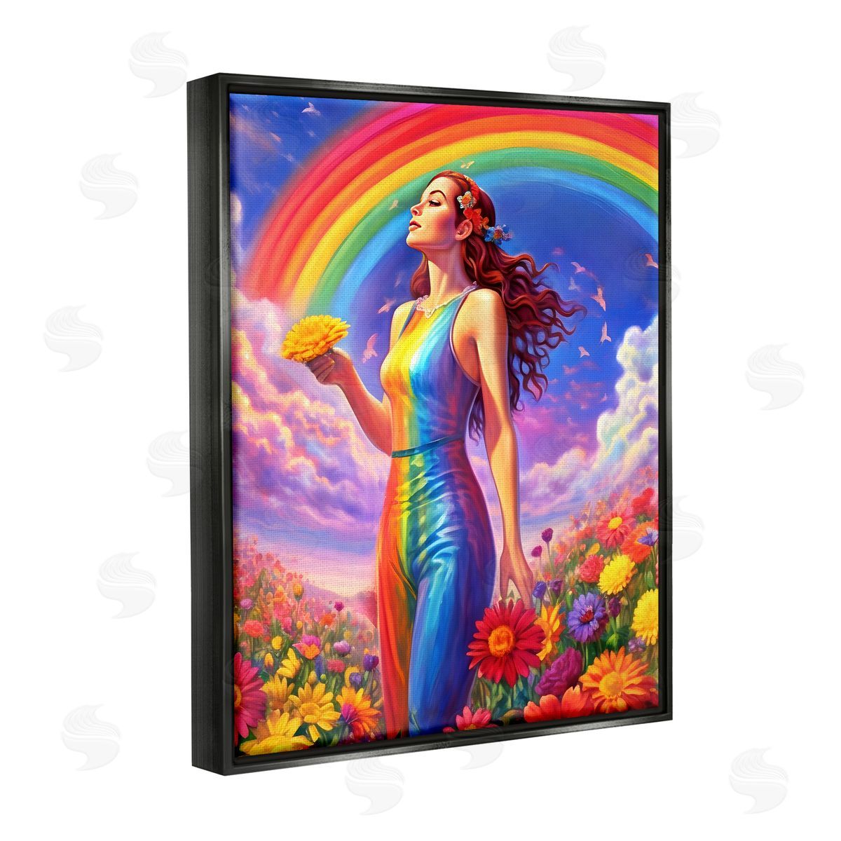 Spirit of the Rainbow | Girl in Rainbow Meadow