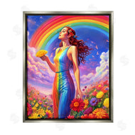 Spirit of the Rainbow | Girl in Rainbow Meadow