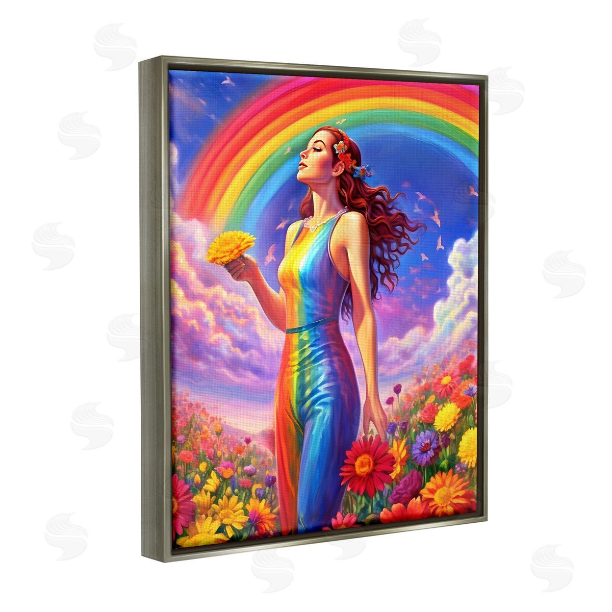 Spirit of the Rainbow | Girl in Rainbow Meadow