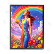 Spirit of the Rainbow | Girl in Rainbow Meadow