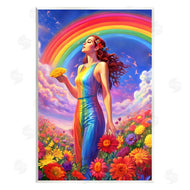 Spirit of the Rainbow | Girl in Rainbow Meadow