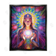 Spirit of the Rainbow | Girl with Abstract Fractals