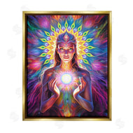 Spirit of the Rainbow | Girl with Abstract Fractals