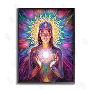 Spirit of the Rainbow | Girl with Abstract Fractals