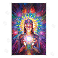 Spirit of the Rainbow | Girl with Abstract Fractals