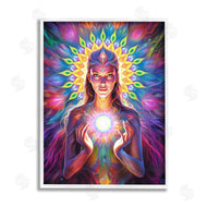 Spirit of the Rainbow | Girl with Abstract Fractals